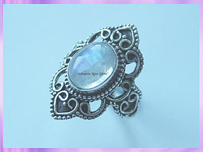 RS32 Rainbow Moonstone Ring