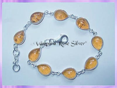 SGN3B Teardrop Amber Bracelet