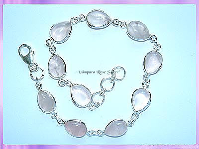 SGN3B Teardrop Rose Quartz Bracelet