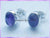 ST1 Stud Earrings - Amethyst - Oval