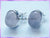 ST1 Stud Earrings - Rose Quartz - Oval