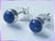 ST2 Stud Earrings - Lapis - Round