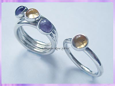 STR1 Citrine Ring - Stackable - VRS