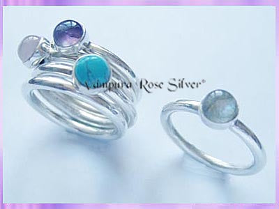 STR1 Labradorite Ring - Stackable - VRS