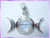 TMP1 Rainbow Moonstone Triple Moon Pendant